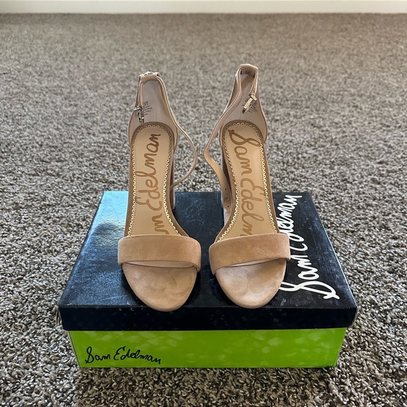 Sam Edelman “Yaro” block heel in oatmeal suede, size 6.5 - Picture 4 of 7